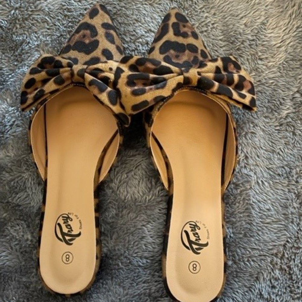 NEW Leopard Print Mules
